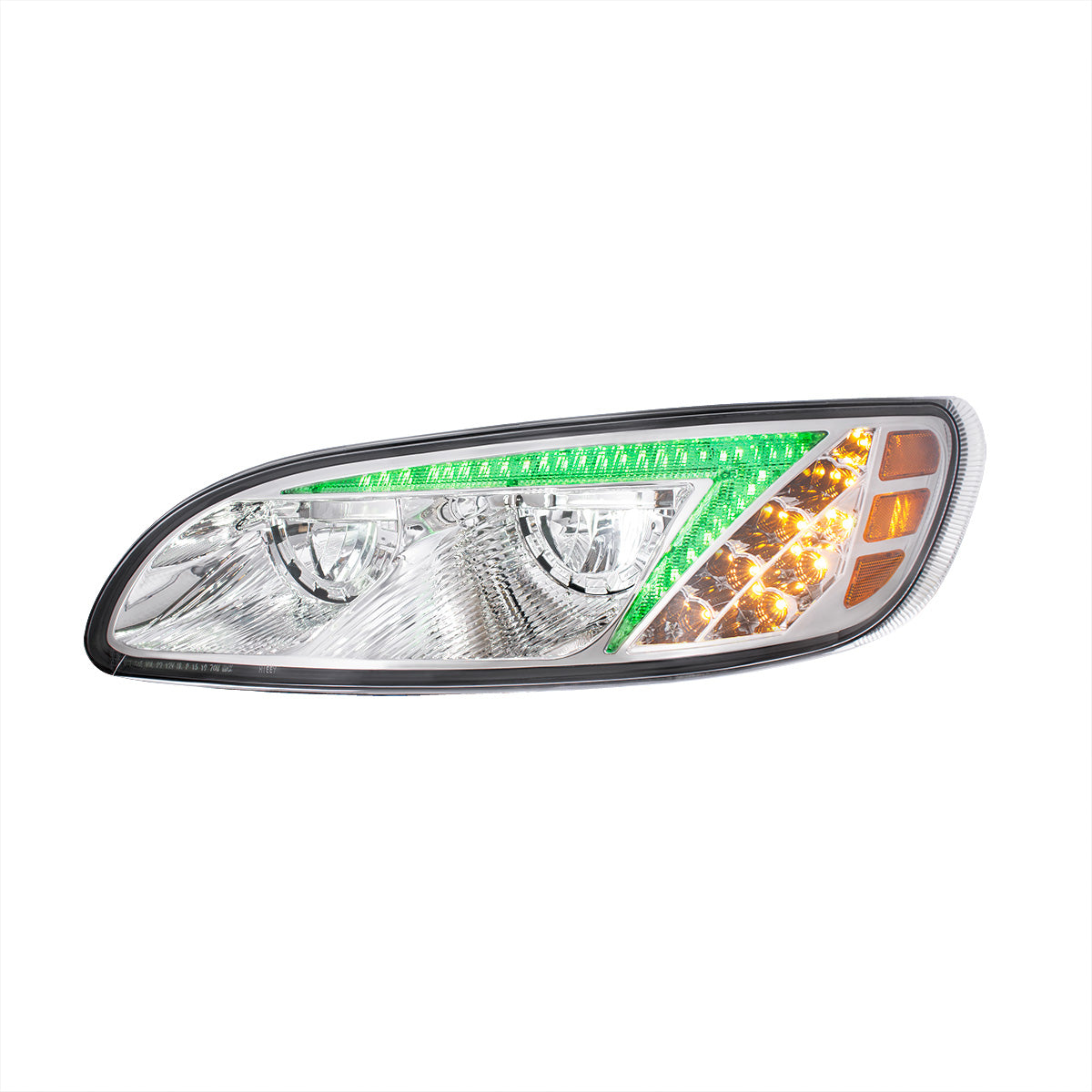Peterbilt 330, 335, 337, 340, 348, 382, 384, 386, 387 LED Headlight with 8 LED Turn and Color Changing LED Position Light