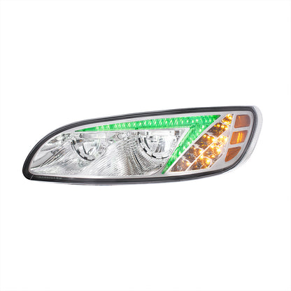 Peterbilt 330, 335, 337, 340, 348, 382, 384, 386, 387 LED Headlight with 8 LED Turn and Color Changing LED Position Light