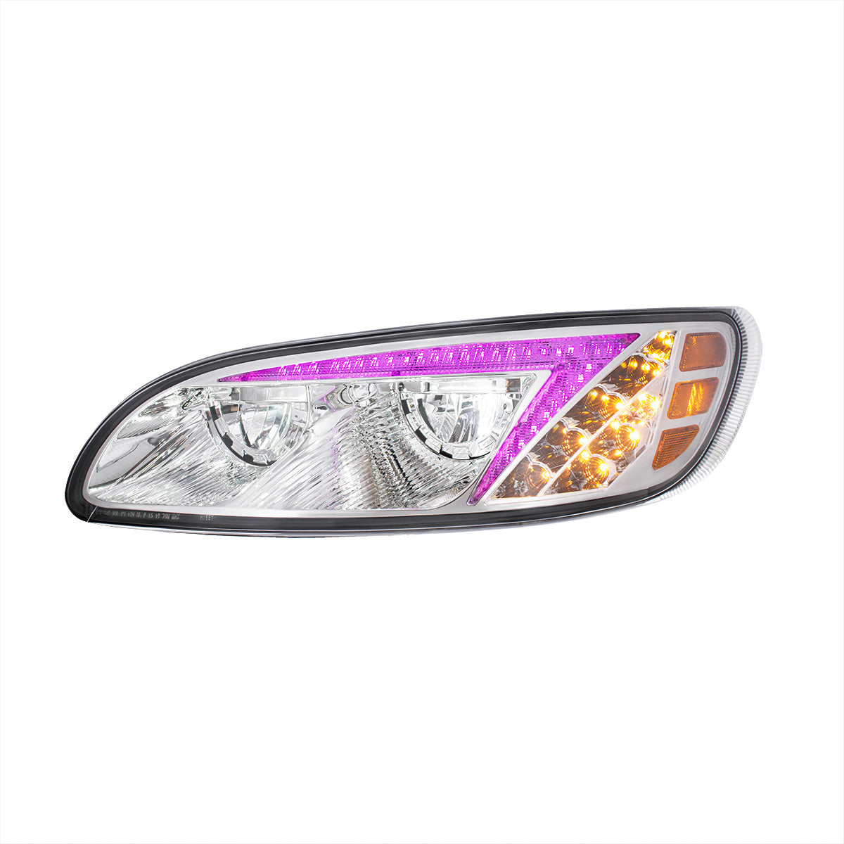Peterbilt 330, 335, 337, 340, 348, 382, 384, 386, 387 LED Headlight with 8 LED Turn and Color Changing LED Position Light