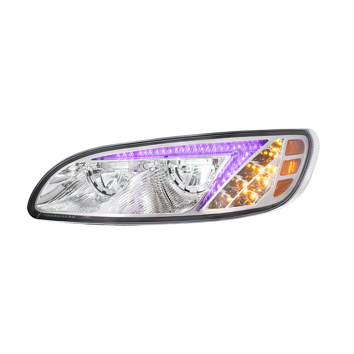 Peterbilt 330, 335, 337, 340, 348, 382, 384, 386, 387 LED Headlight with 8 LED Turn and Color Changing LED Position Light