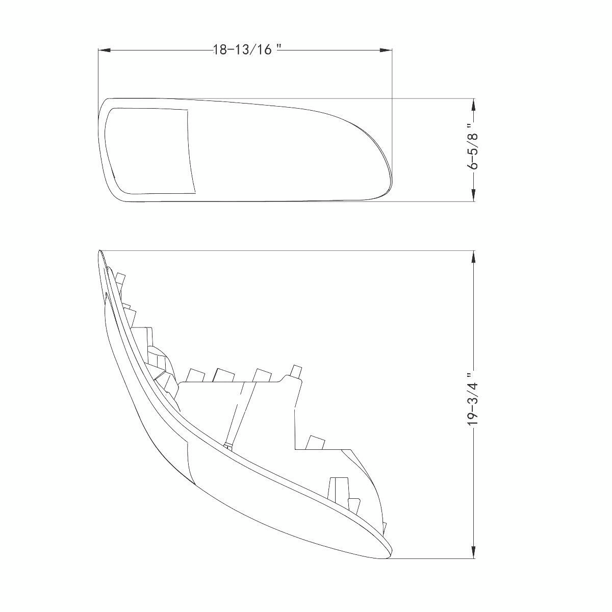 Peterbilt 330, 335, 337, 340, 348, 382, 384, 386, 387 LED Headlight with 8 LED Turn and Color Changing LED Position Light