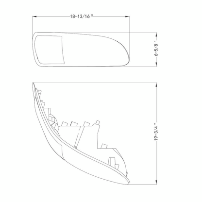 Peterbilt 330, 335, 337, 340, 348, 382, 384, 386, 387 LED Headlight with 8 LED Turn and Color Changing LED Position Light