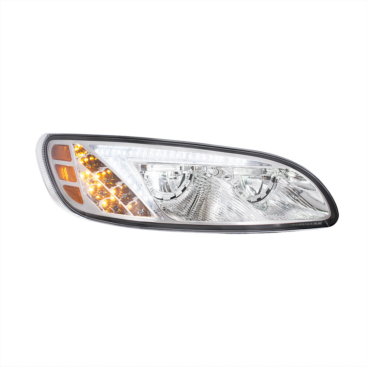 Peterbilt 330, 335, 337, 340, 348, 382, 384, 386, 387 LED Headlight with 8 LED Turn and Color Changing LED Position Light
