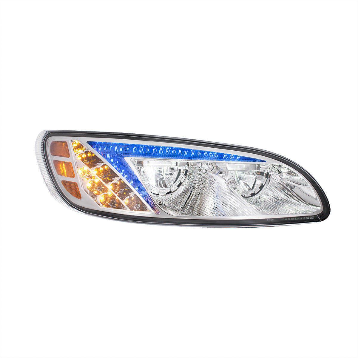 Peterbilt 330, 335, 337, 340, 348, 382, 384, 386, 387 LED Headlight with 8 LED Turn and Color Changing LED Position Light