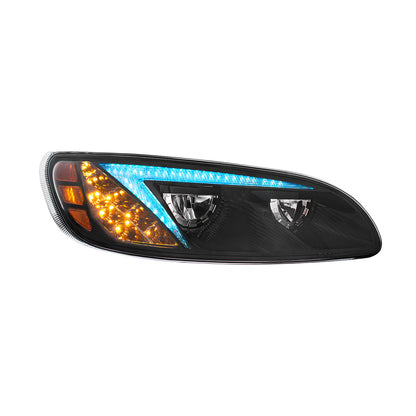 Peterbilt 330, 335, 337, 340, 348, 382, 384, 386, 387 LED Headlight with 8 LED Turn and Color Changing LED Position Light