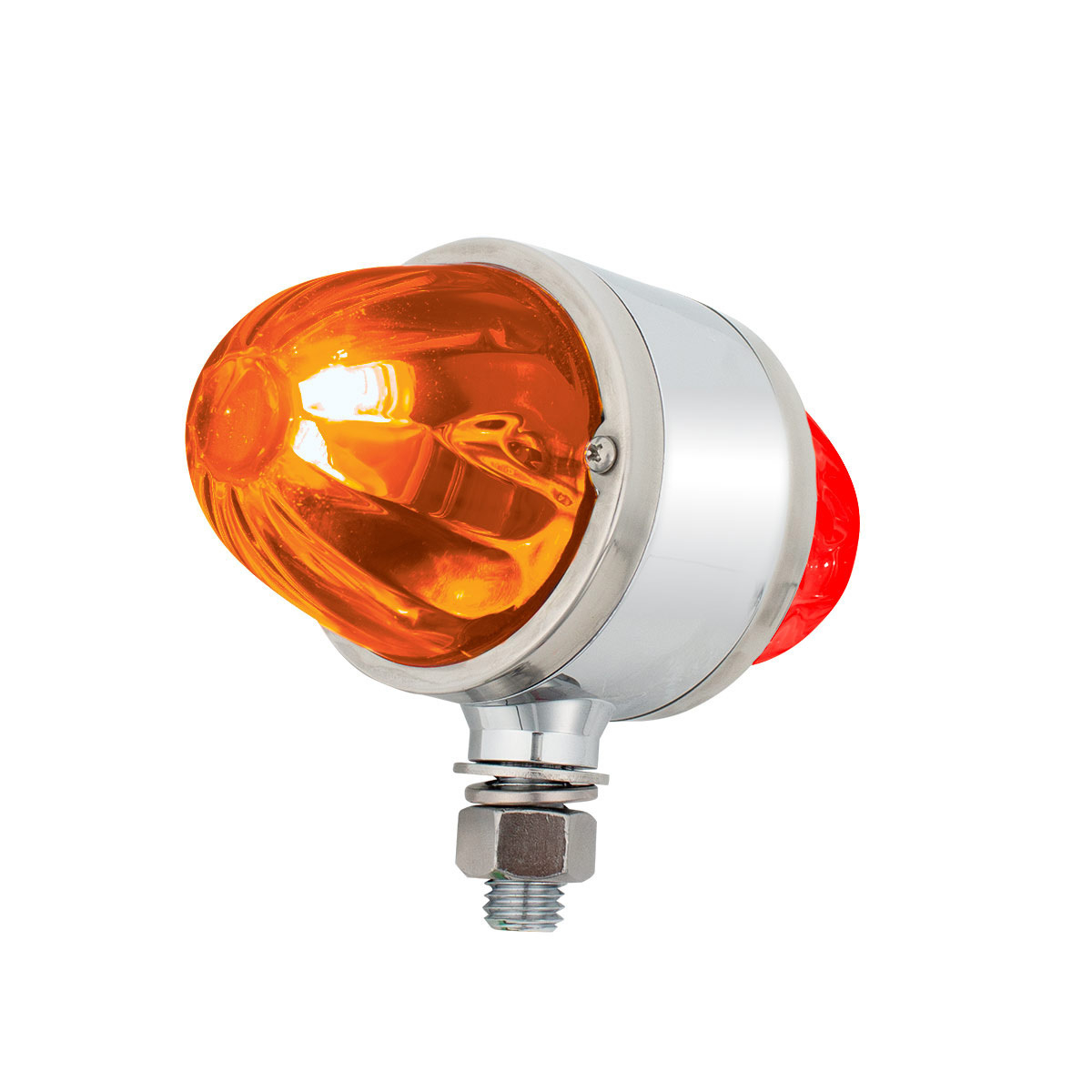 UltraBurst Glass Lens Amber LED/Amber Lens and Red LED/Red Lens Double Face Pedestal Light