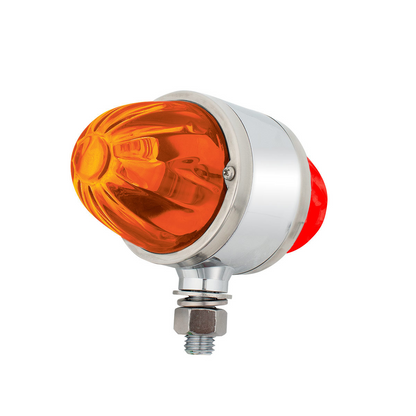 UltraBurst Glass Lens Amber LED/Amber Lens and Red LED/Red Lens Double Face Pedestal Light
