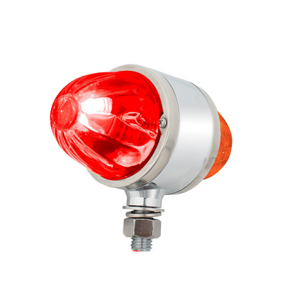 UltraBurst Glass Lens Amber LED/Amber Lens and Red LED/Red Lens Double Face Pedestal Light