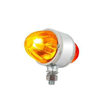 UltraBurst Glass Lens Amber LED/Clear Lens and Red LED/Clear Lens Double Face Pedestal Light