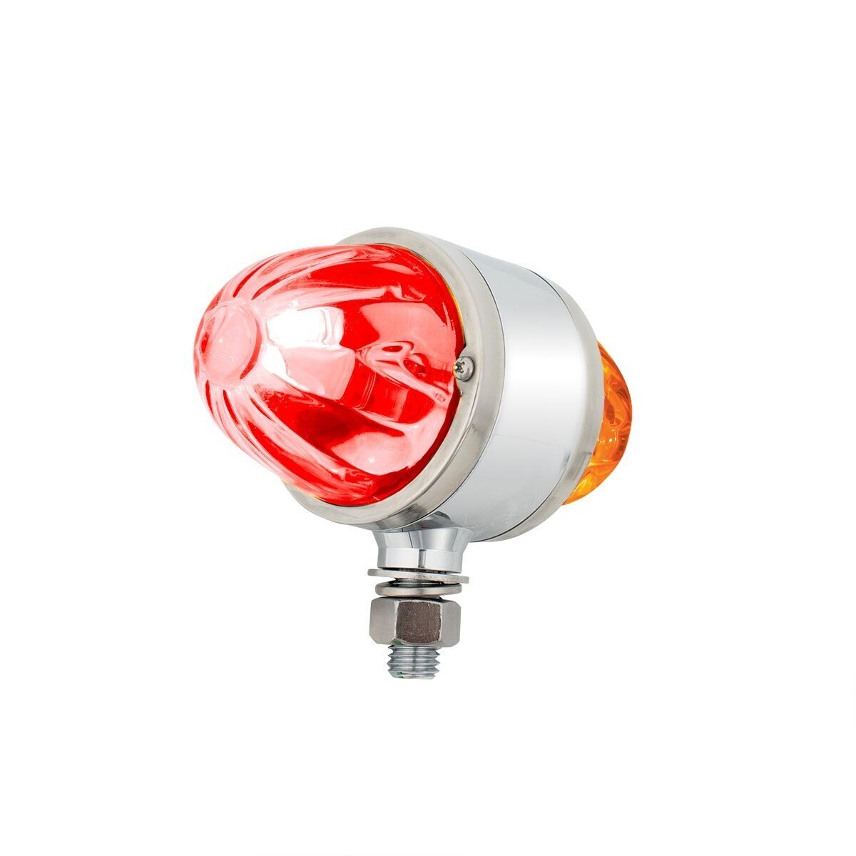 UltraBurst Glass Lens Amber LED/Clear Lens and Red LED/Clear Lens Double Face Pedestal Light
