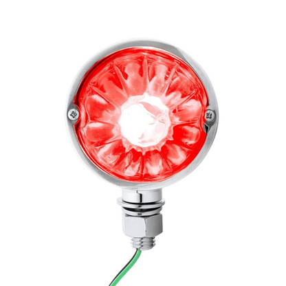 UltraBurst Glass Lens Amber LED/Clear Lens and Red LED/Clear Lens Double Face Pedestal Light