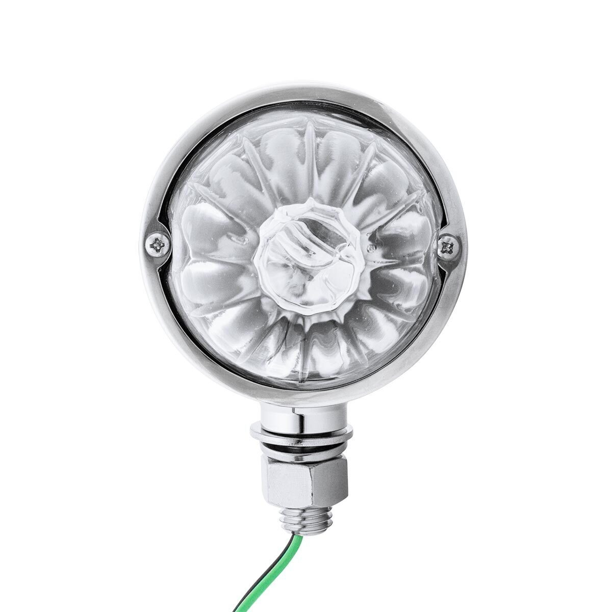 UltraBurst Glass Lens Amber LED/Clear Lens and Red LED/Clear Lens Double Face Pedestal Light