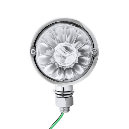 UltraBurst Glass Lens Amber LED/Clear Lens and Red LED/Clear Lens Double Face Pedestal Light
