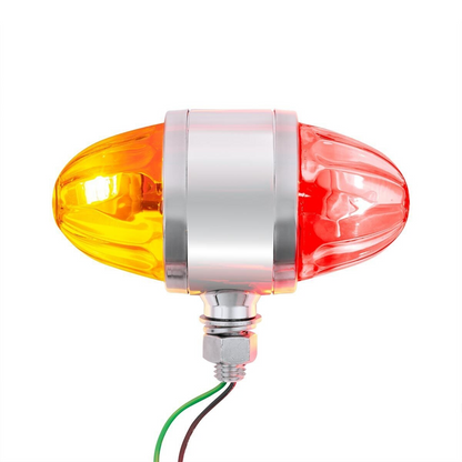 UltraBurst Glass Lens Amber LED/Clear Lens and Red LED/Clear Lens Double Face Pedestal Light
