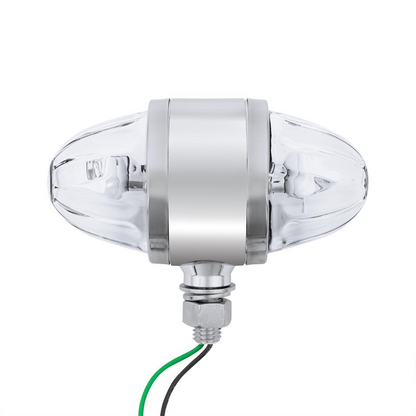 UltraBurst Glass Lens Amber LED/Clear Lens and Red LED/Clear Lens Double Face Pedestal Light