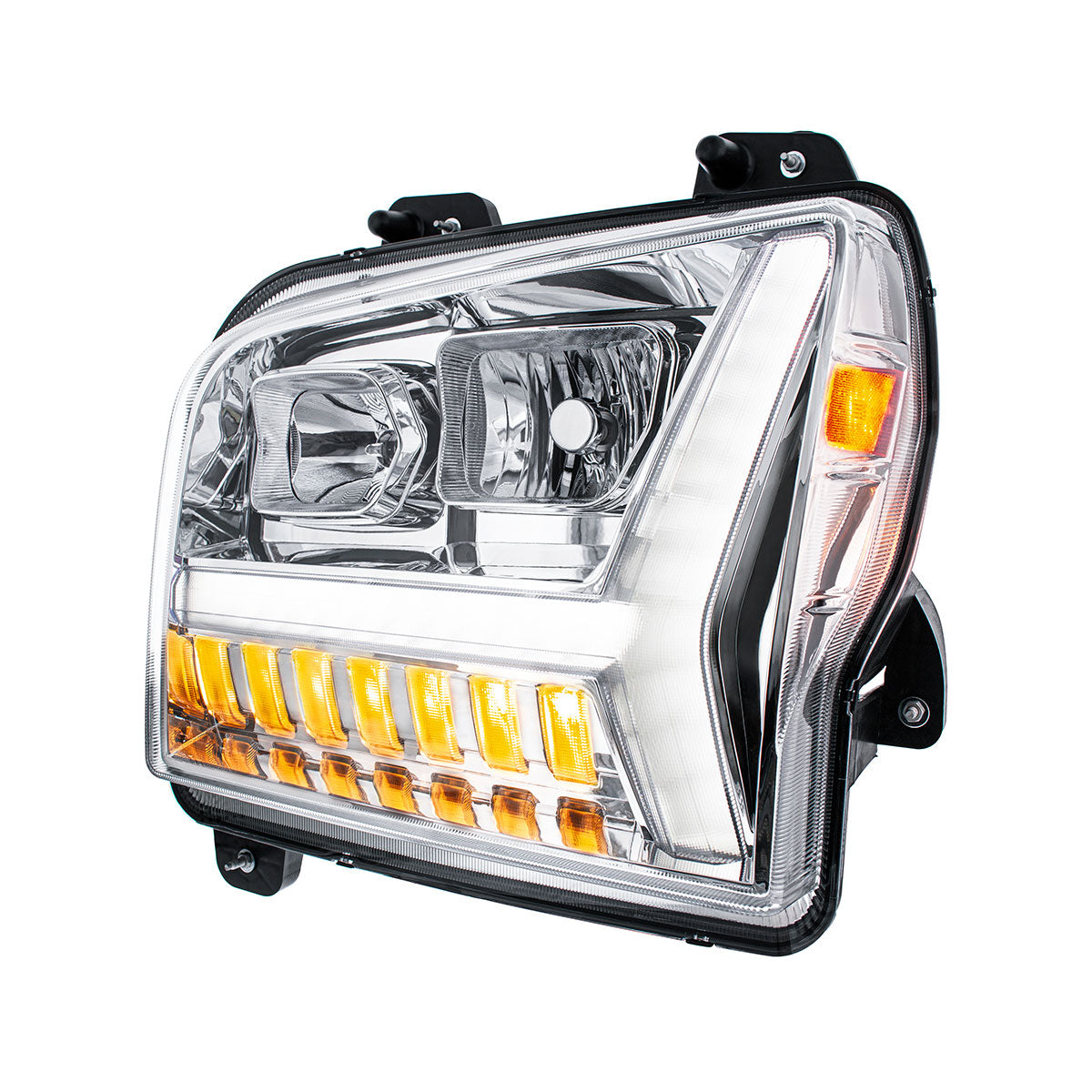 Kenworth W990 Headlight with LED Turn and LED Daytime Running Light
