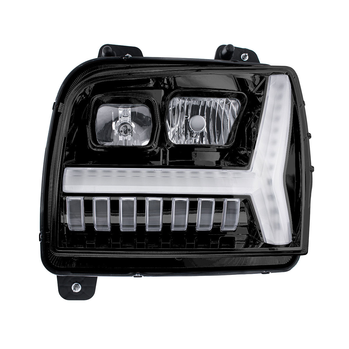 Kenworth W990 Headlight with LED Turn and LED Daytime Running Light