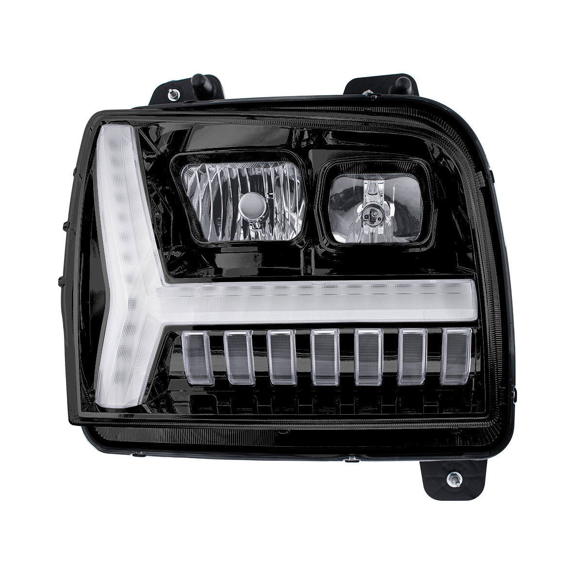 Kenworth W990 Headlight with LED Turn and LED Daytime Running Light