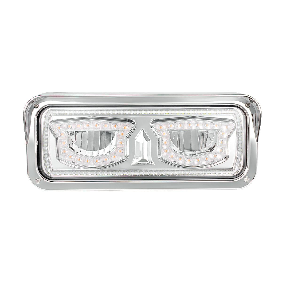 Peterbilt, Kenworth, Freightliner and Western Star LED Headlight with 40 LED Turn and 92 LED Auxiliary Light Bar