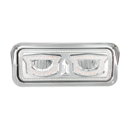 Peterbilt, Kenworth, Freightliner and Western Star LED Headlight with 40 LED Turn and 92 LED Auxiliary Light Bar