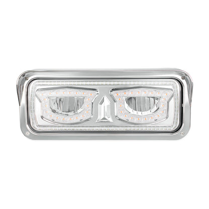 Peterbilt, Kenworth, Freightliner and Western Star LED Headlight with 40 LED Turn and 92 LED Auxiliary Light Bar