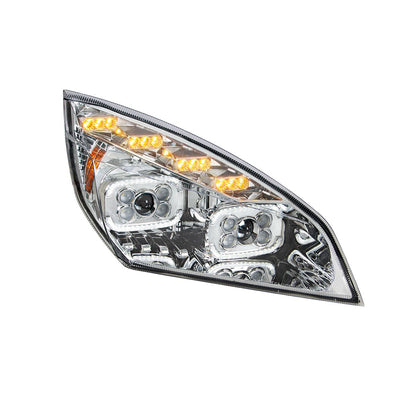 Freightliner Cascadia 2018-2024 10 LED Projector Headlight with 12 LED Sequential Turn and 72 LED Daytime Running Light