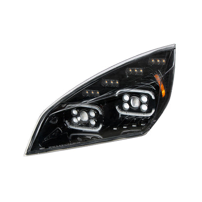 Freightliner Cascadia 2018-2024 10 LED Projector Headlight with 12 LED Sequential Turn and 72 LED Daytime Running Light