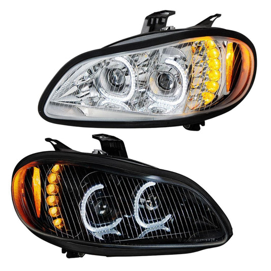 Freightliner M2 LED Projection Headlight with 6 LED Turn and 52 LED Position Light Bar