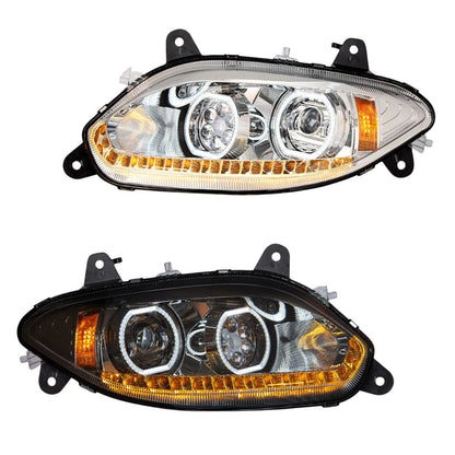 International LT 17 LED Headlight with 15 LED Sequential Turn and 100 LED Halo Position Light