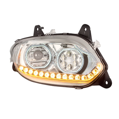International LT 17 LED Headlight with 15 LED Sequential Turn and 100 LED Halo Position Light