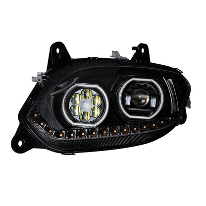 International LT 17 LED Headlight with 15 LED Sequential Turn and 100 LED Halo Position Light
