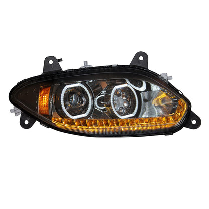 International LT 17 LED Headlight with 15 LED Sequential Turn and 100 LED Halo Position Light