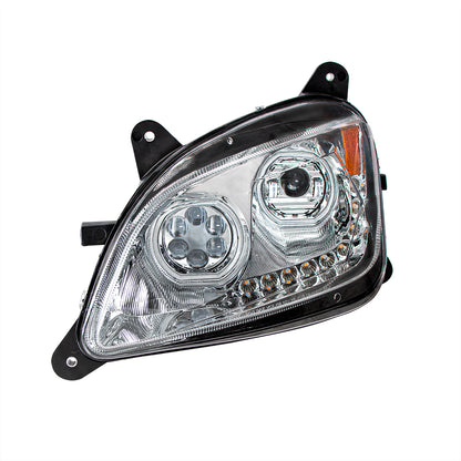 Peterbilt 579 and 587 10 LED Headlight with 9 LED Sequential Turn Signal and 100 Halo Position Lights
