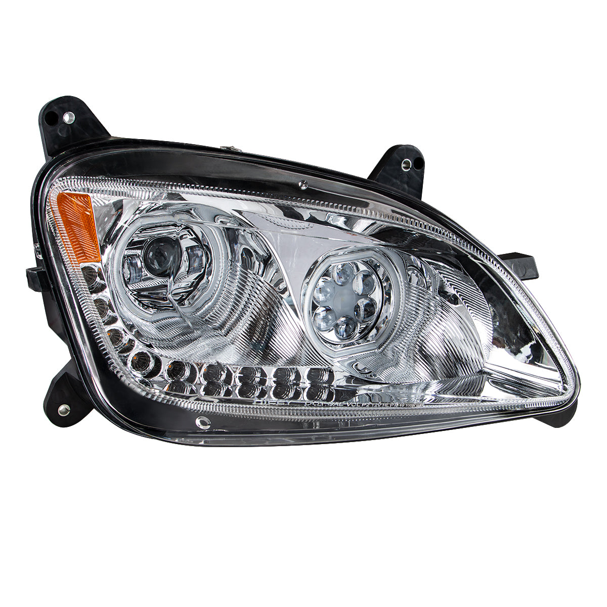 Peterbilt 579 and 587 10 LED Headlight with 9 LED Sequential Turn Signal and 100 Halo Position Lights