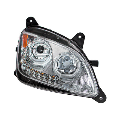 Peterbilt 579 and 587 10 LED Headlight with 9 LED Sequential Turn Signal and 100 Halo Position Lights