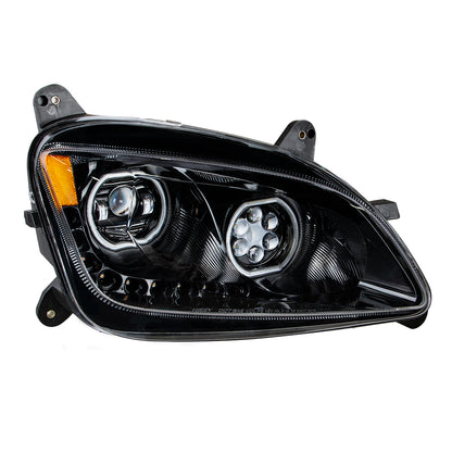 Peterbilt 579 and 587 10 LED Headlight with 9 LED Sequential Turn Signal and 100 Halo Position Lights