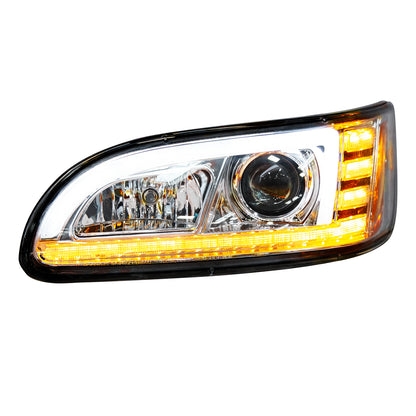 Peterbilt 330, 335, 337, 340, 348, 382, 384, 386, 387 Halogen Projection Headlight with 24 LED Sequential Turn and 18 LED Position Light