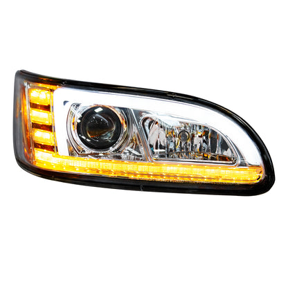 Peterbilt 330, 335, 337, 340, 348, 382, 384, 386, 387 Halogen Projection Headlight with 24 LED Sequential Turn and 18 LED Position Light