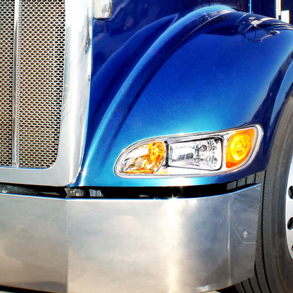 Peterbilt 330, 335, 337, 340, 348, 382, 384, 386, 387 Competition Series Halogen Headlight with Halogen Turn Signal