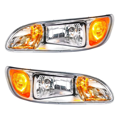 Peterbilt 330, 335, 337, 340, 348, 382, 384, 386, 387 Competition Series Halogen Headlight with Halogen Turn Signal