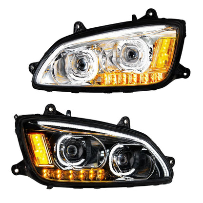 Kenworth T440, T470, T660 LED Headlight with 12 LED Turn and 60 LED Position Light