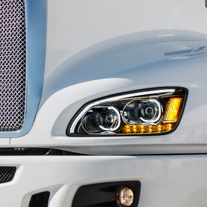 Kenworth T440, T470, T660 LED Headlight with 12 LED Turn and 60 LED Position Light