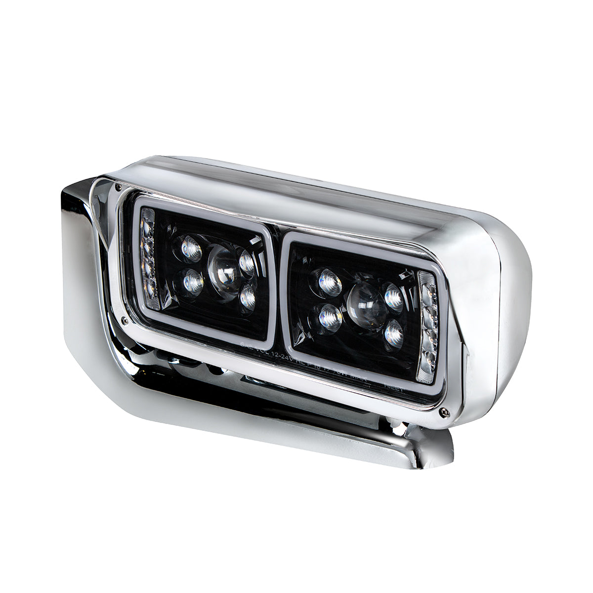 Peterbilt 10 LED Projection Headlight with 8 LED Turn and 100 LED Position Light Bar with Mounting Arm