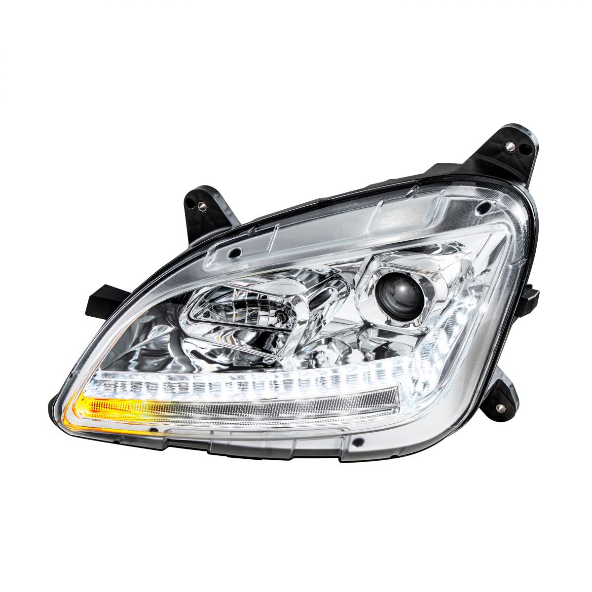 Peterbilt 579 and 587 Halogen Projection Headlight with LED Sequential Turn Signal and LED Position Light