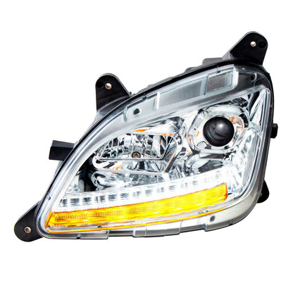 Peterbilt 579 and 587 Halogen Projection Headlight with LED Sequential Turn Signal and LED Position Light