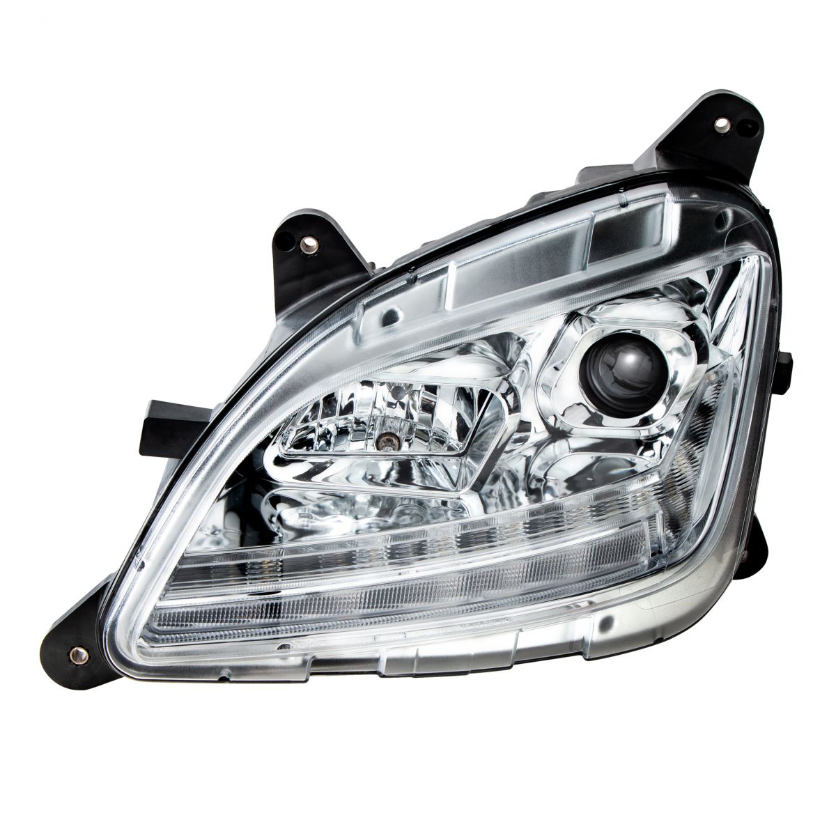 Peterbilt 579 and 587 Halogen Projection Headlight with LED Sequential Turn Signal and LED Position Light