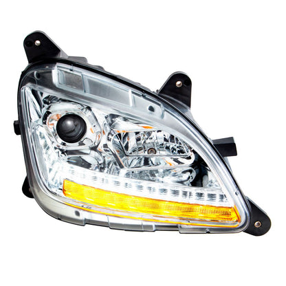Peterbilt 579 and 587 Halogen Projection Headlight with LED Sequential Turn Signal and LED Position Light