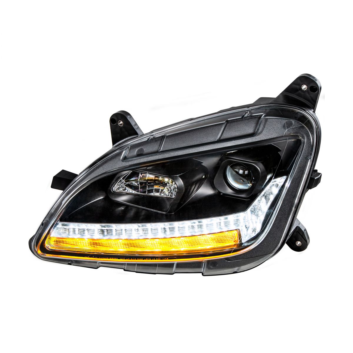 Peterbilt 579 and 587 Halogen Projection Headlight with LED Sequential Turn Signal and LED Position Light