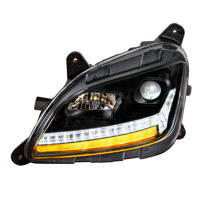 Peterbilt 579 and 587 Halogen Projection Headlight with LED Sequential Turn Signal and LED Position Light