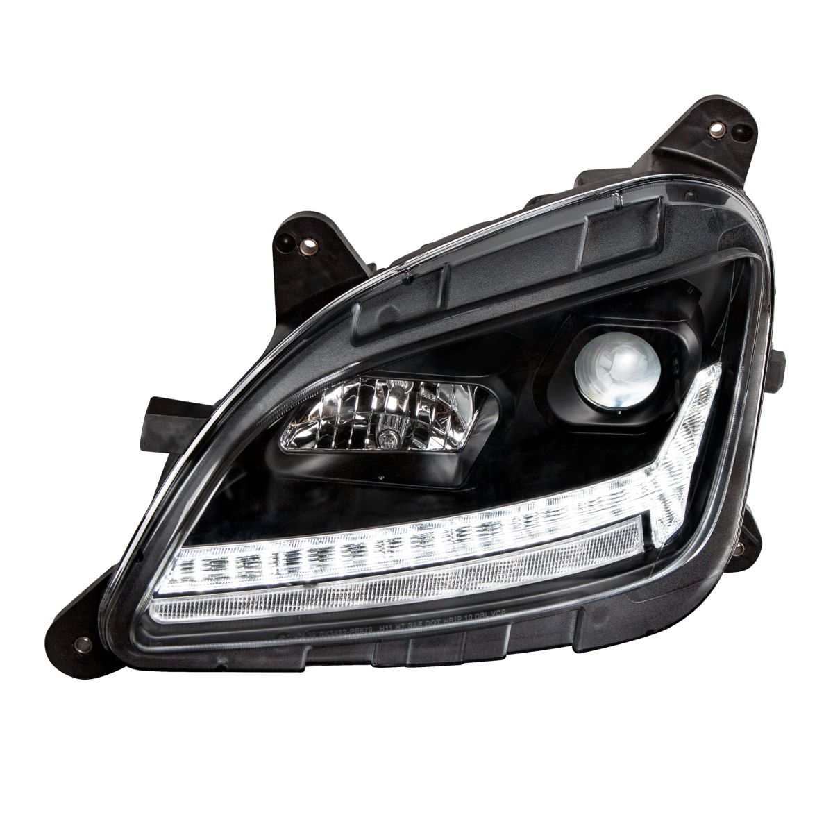 Peterbilt 579 and 587 Halogen Projection Headlight with LED Sequential Turn Signal and LED Position Light